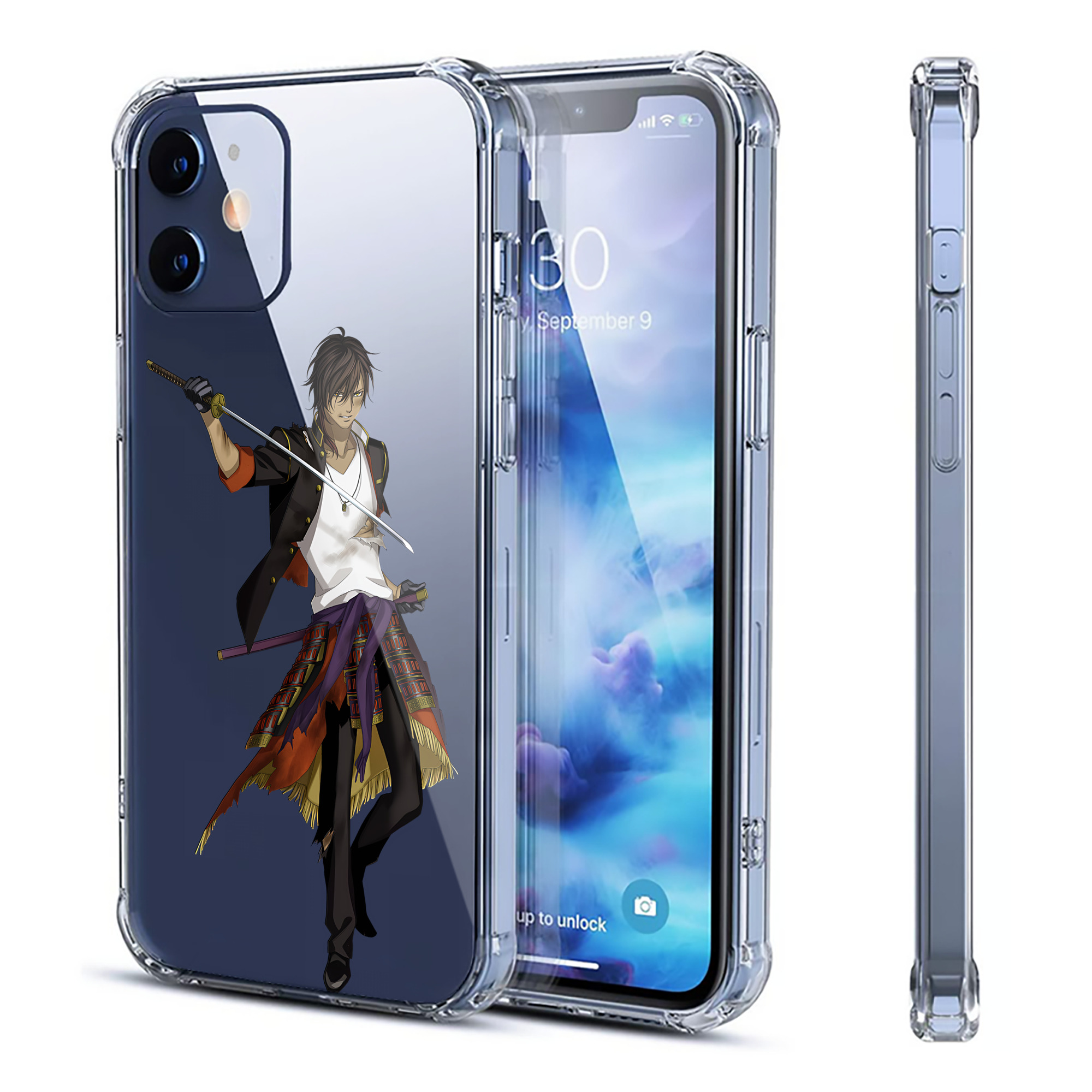 （画像用） 刀剣乱舞 Touken Ranbu 【iPhone 12シリーズ対応】透明スマホケース（クリアソフトケース）